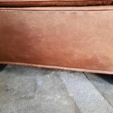 Leather club armchair, art deco