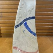 Vase HILBORN Pottery Design Céramique Grise Lignes Géométriques Vintag