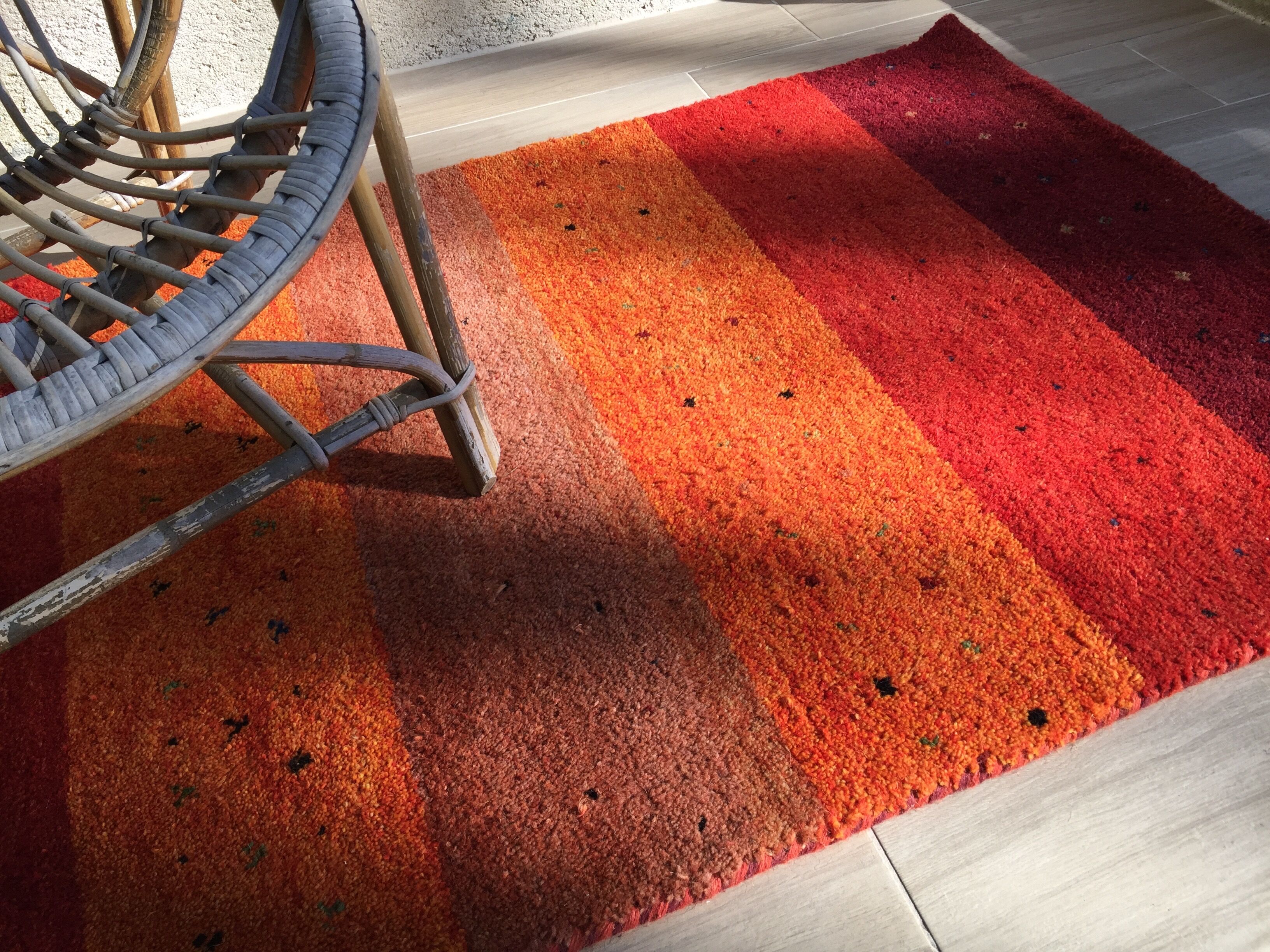 Indian carpet gabbeh 100% wool - 94x157 cm