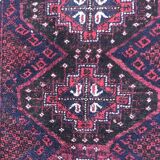 Tapis ancien belutch afghan fait main 100x154 cm