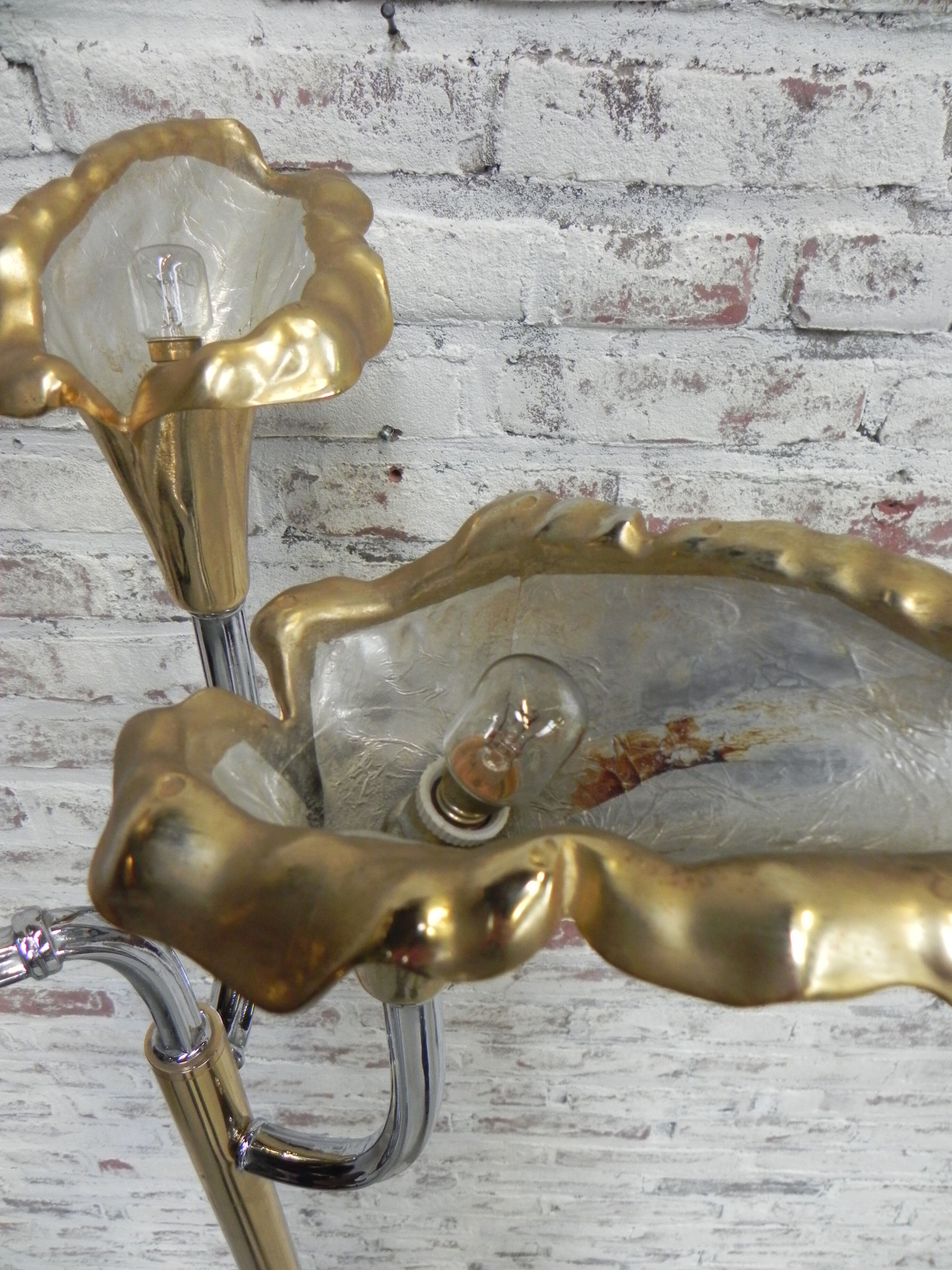 Standing Italian Calla lily floor lamp