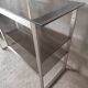 Seventies brushed metal console