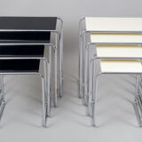 Black Kovona nest tables - 1950s Czechia