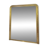 Miroir Louis-Philippe perlé 156/129,5cm feuille d’or, glace mercure