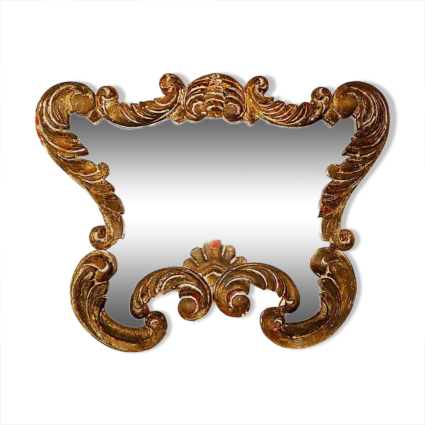 Baroque Mirror in Carved Wood
