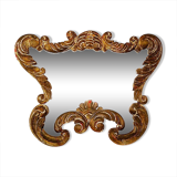 Baroque Mirror in Carved Wood