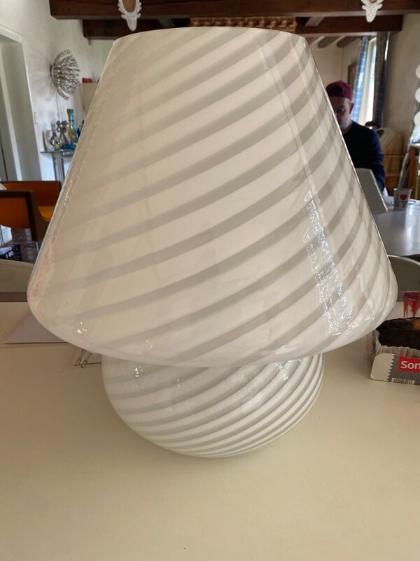Lampe champignon verre de Murano 1970