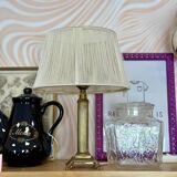 Bedside lamp with brass base
