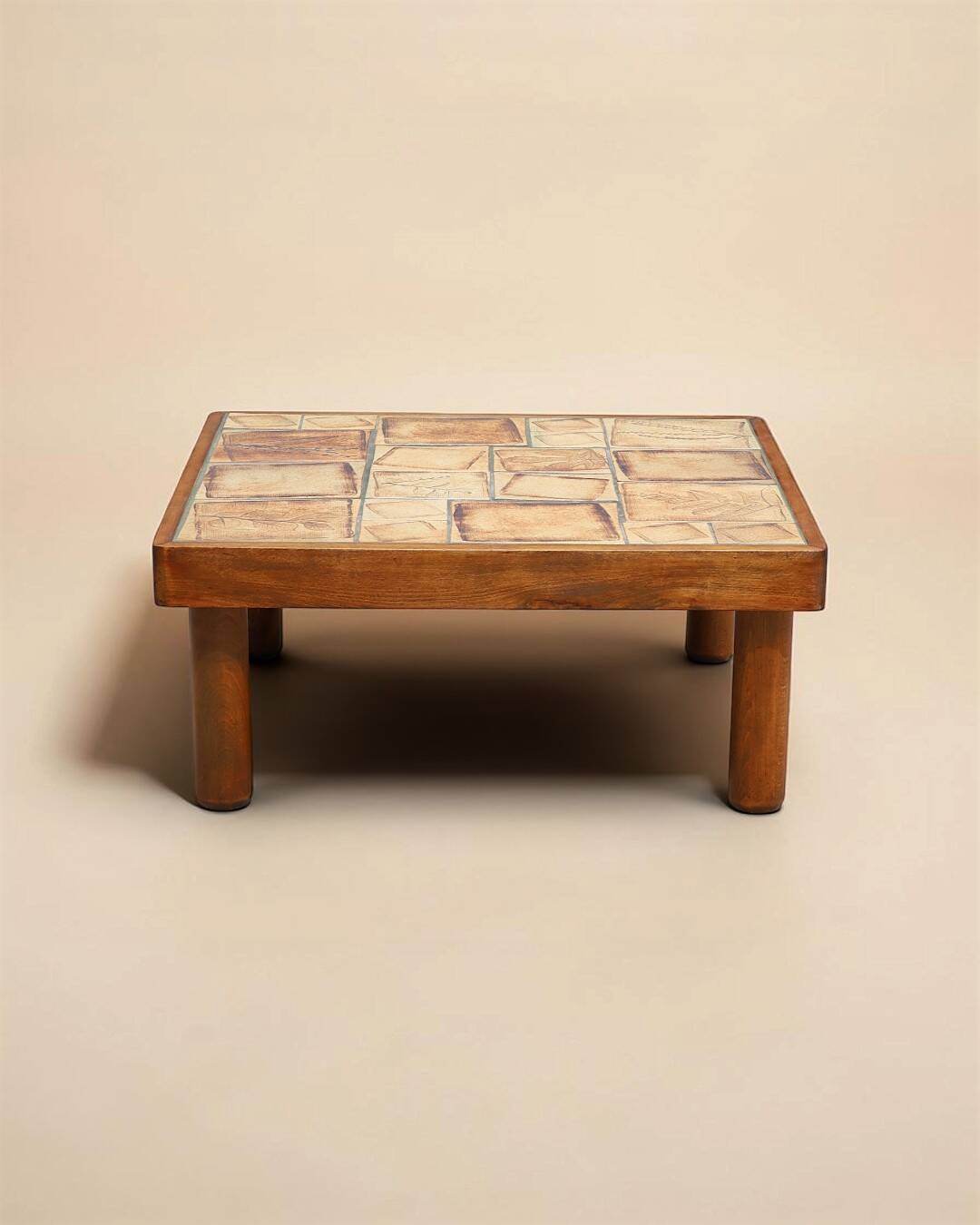 Table basse en céramique, Vallauris, France, 1970's