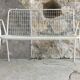 EMU bench model rio vintage - white metal mesh - 1960