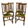 Suite de 4 chaises anglaises en chêne des années 30