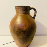 Impressive terracotta pitcher from the 19th century, entirely handmade.