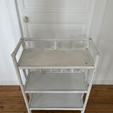 Bookcase vintage rattan standing shelf