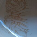 Cabin sink original liner, cracked faience