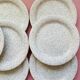 Lot of 10speckled pastel plates quadrifoglio