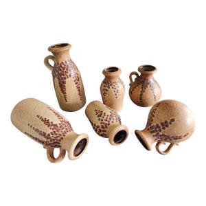 Ensemble de 6 vases vintage - scheurich