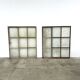 Old steel workshop skylight with opening.