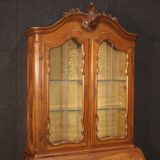 Elegant double-body Italian display cabinet from the 1950s
