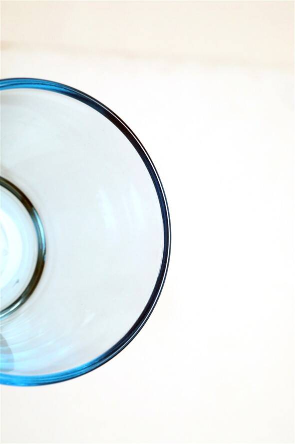 Set of 4 Iittala / Kaj Franck 'Kartio' drinking glasses / 'glacier blue' / Mid Century Modern design / Finland