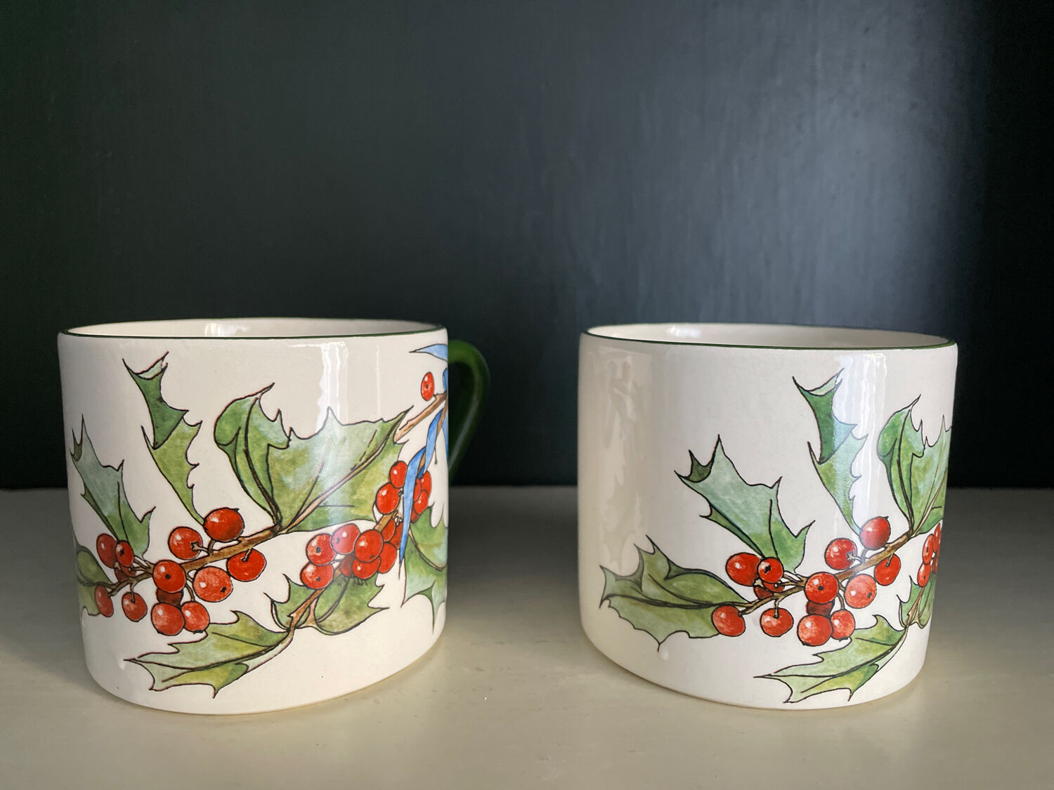 Duo of large cups Gien