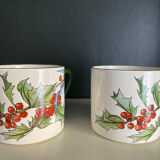 Duo of large cups Gien