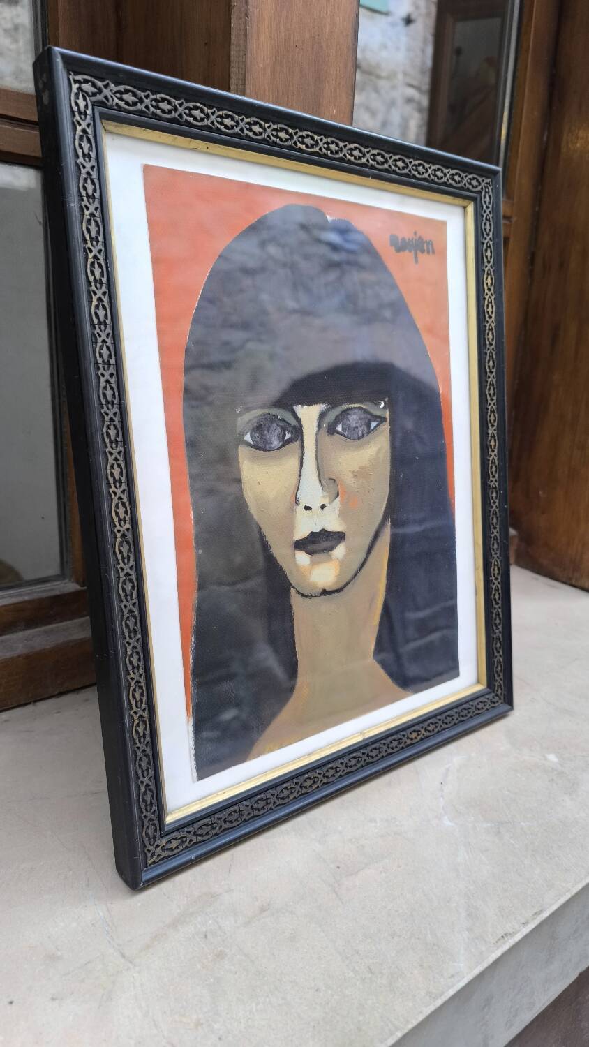 Portrait of a woman by Guy Rougon 1960