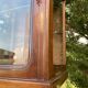 Small 1930s mahogany display cabinet, art deco apothecary cabinet
