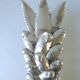 Trinket bowl in silver metal, pineapple shape, years 70