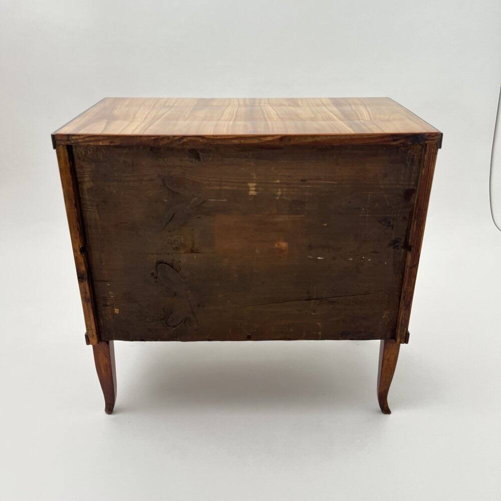 Biedermeier Chest of Drawers in Ebonized & Gilded Cherry Wood, Franconia, 1820s