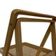 Ensemble vintage de 4 chaises pliantes, design en sangle et bois, années 1970