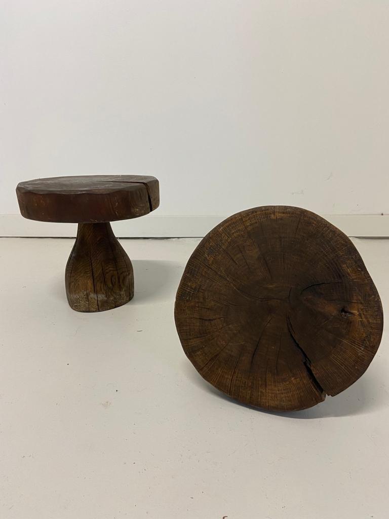 Brutalist mushroom stool