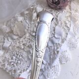Ice cube pliers or sugar in's feet chiseled silver metal and punches