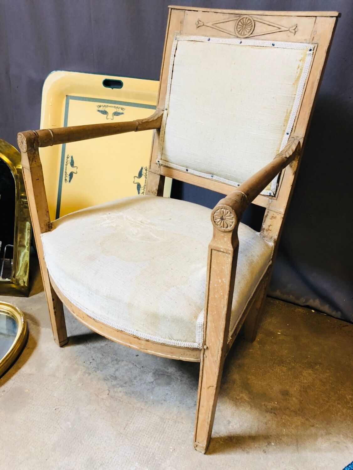 Rustic natural wood Chair