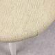 Vintage Italian Stool in Beige Fabric, 80s