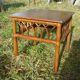 Table d'appoint rotin vintage 1970