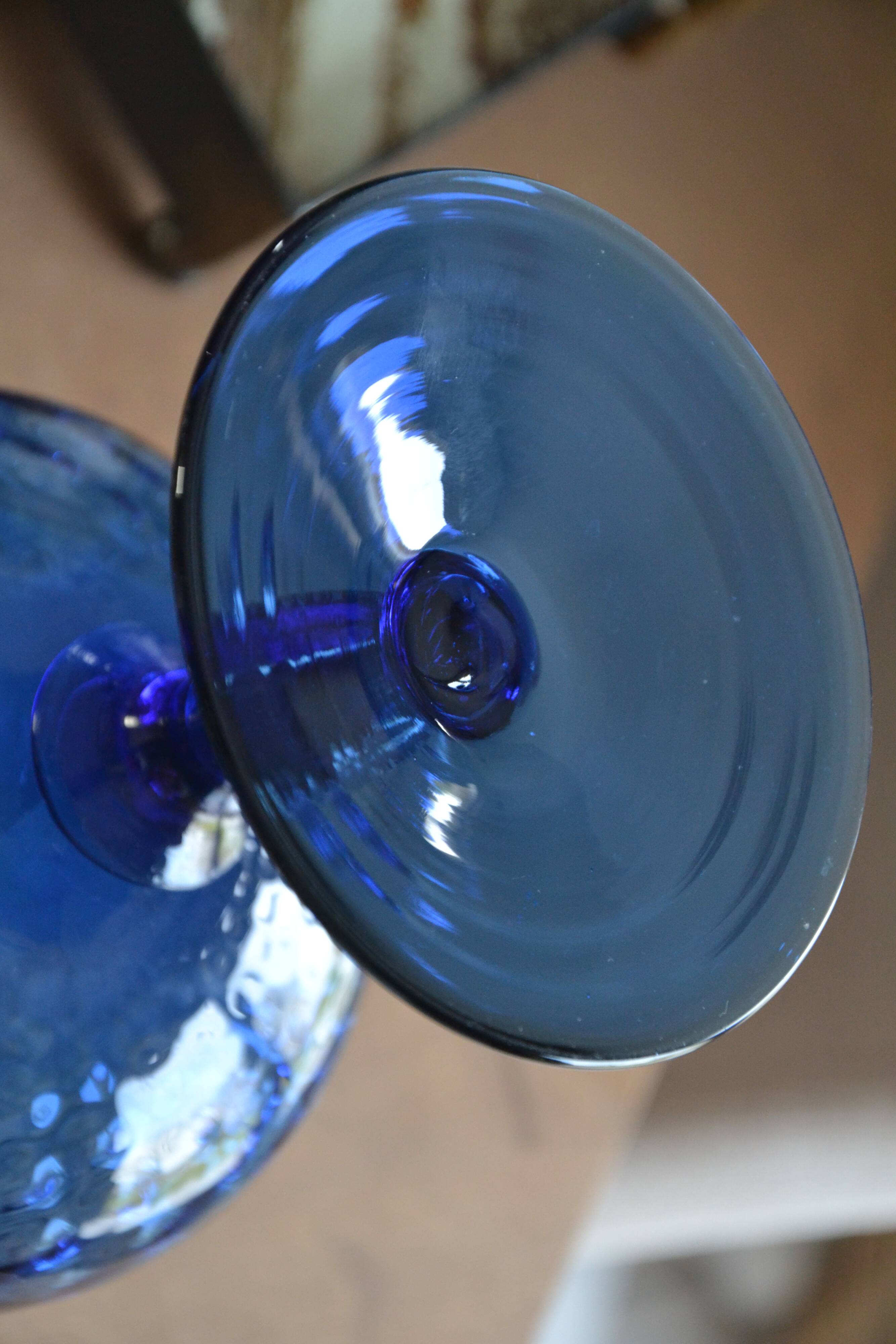 Vintage Empoli Glass Vase Cup