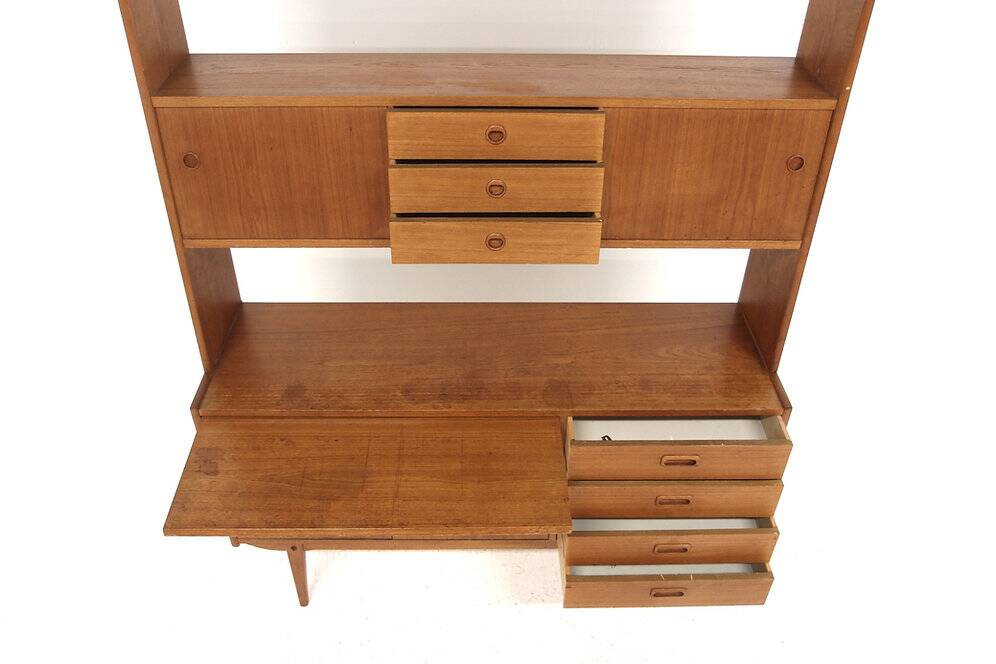 Secrétaire scandinave en teck, Suède, 1960