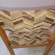 Lots of 4 vintage wooden chairs