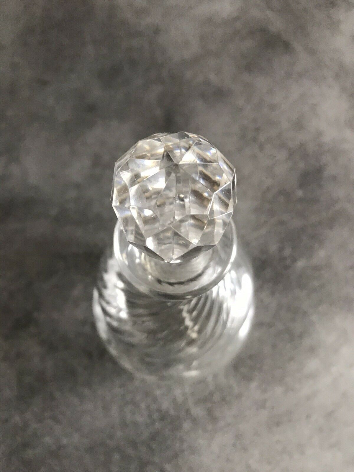 Vintage glass perfume flask height 18 cm