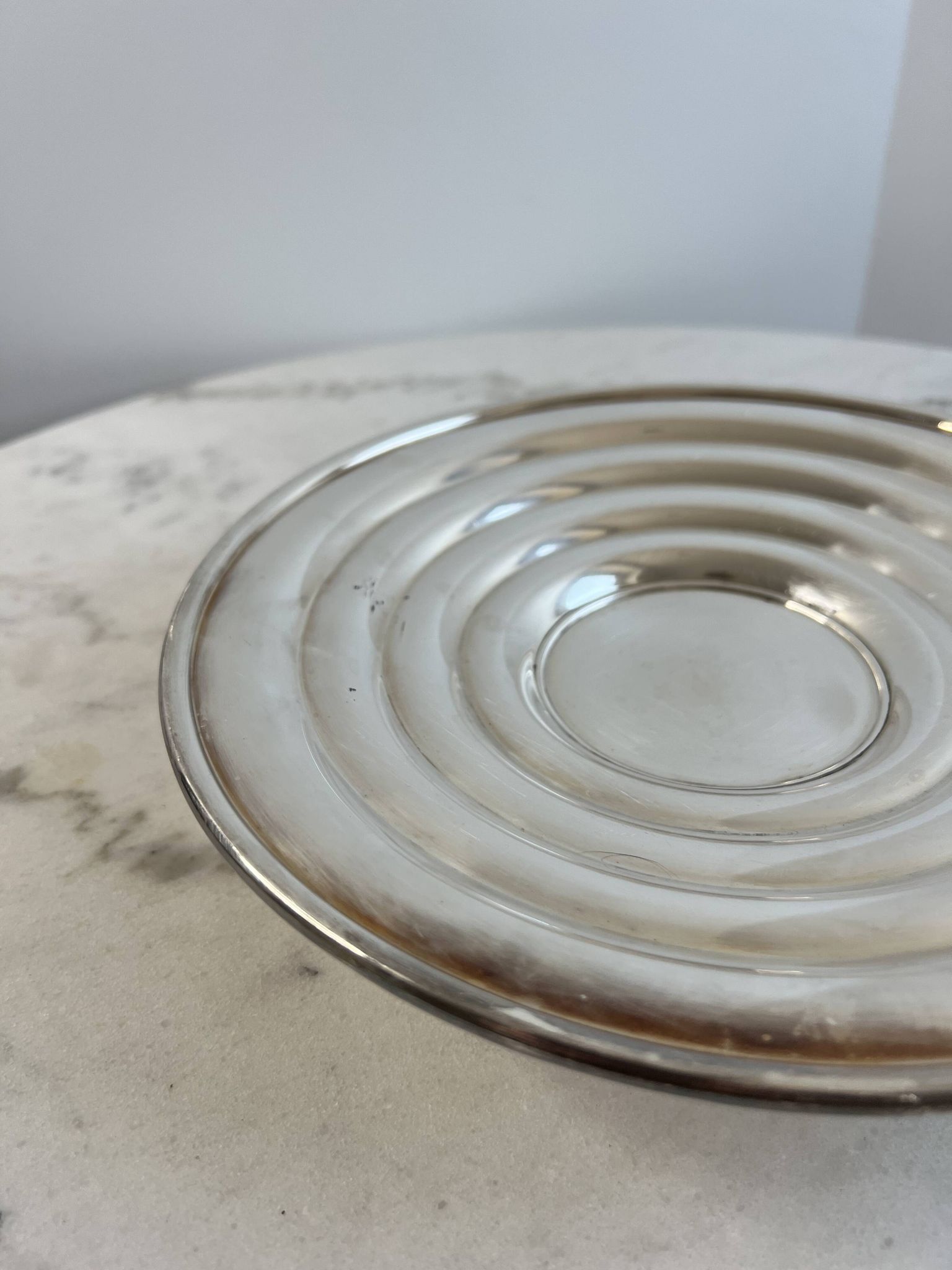 Art Deco silver-plated bowl