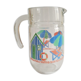 Carafe / pitcher on the theme of the beach France - Vintage
