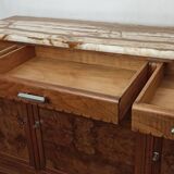 Buffet bas début vingtième siècle en noyer.