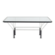 MK10078 Table basse en métal et verre par Niels Bendtsen