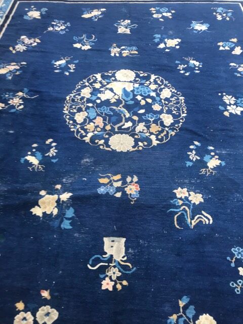 Tapis ancien chinois fait main 308x380 cm