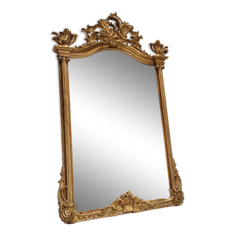 Ornate antique french mirror c1860
