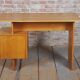 Mid-Century Modern Writing Desk in Oak by B. Landsman, Czech, 1950s