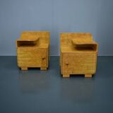 Set of two night stands by Jindřich Halabala for UP Zavody, 1939s