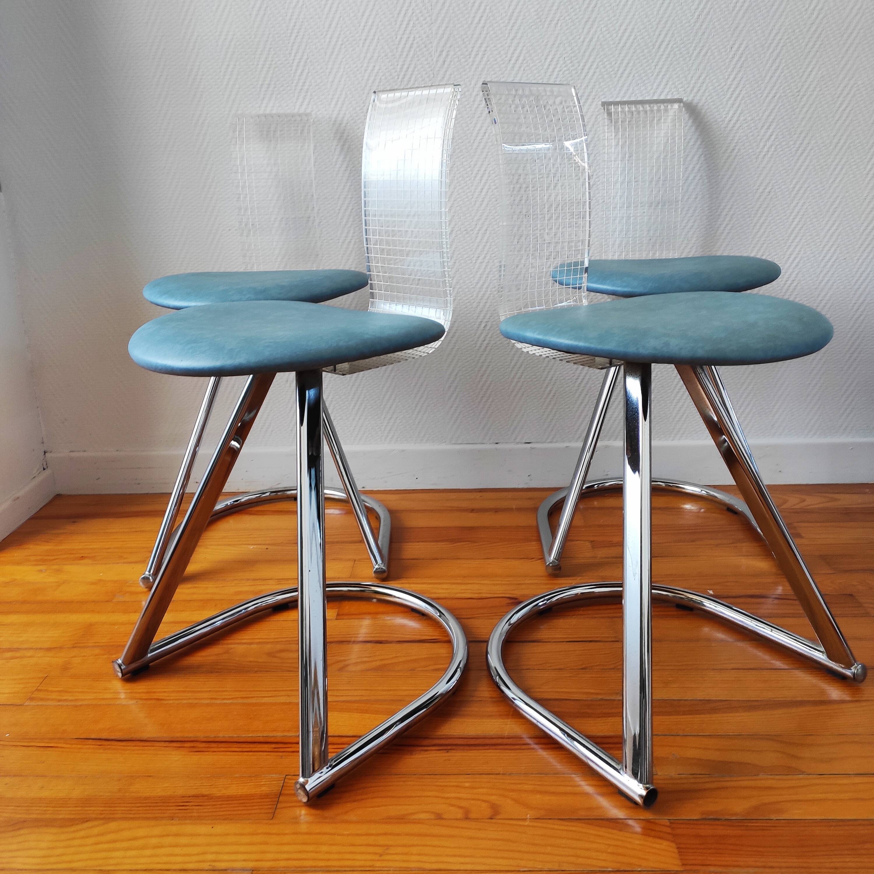 4 vintage French chairs Mirima