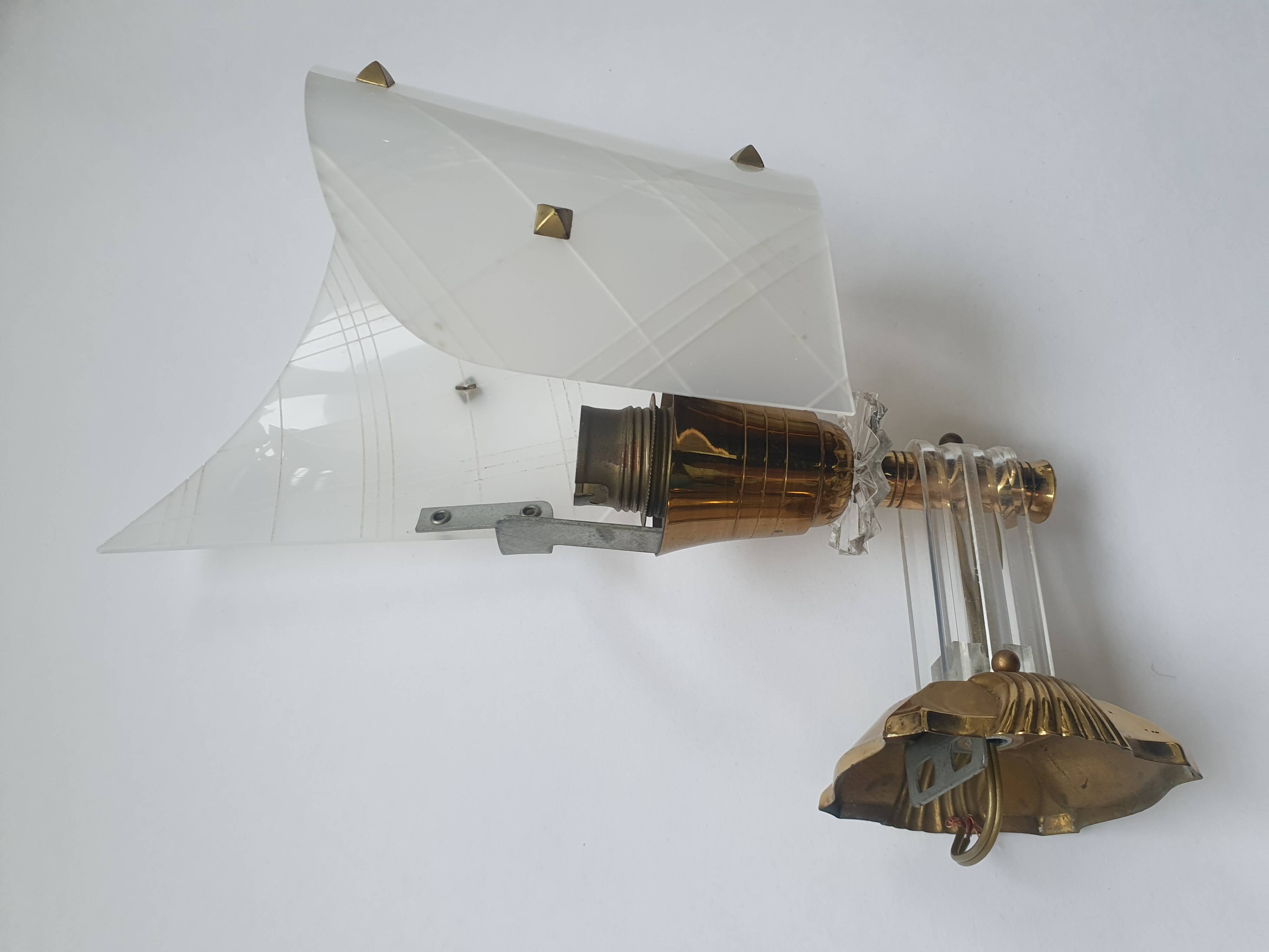 Pair of vintage rockabilly wall lights from the 60s