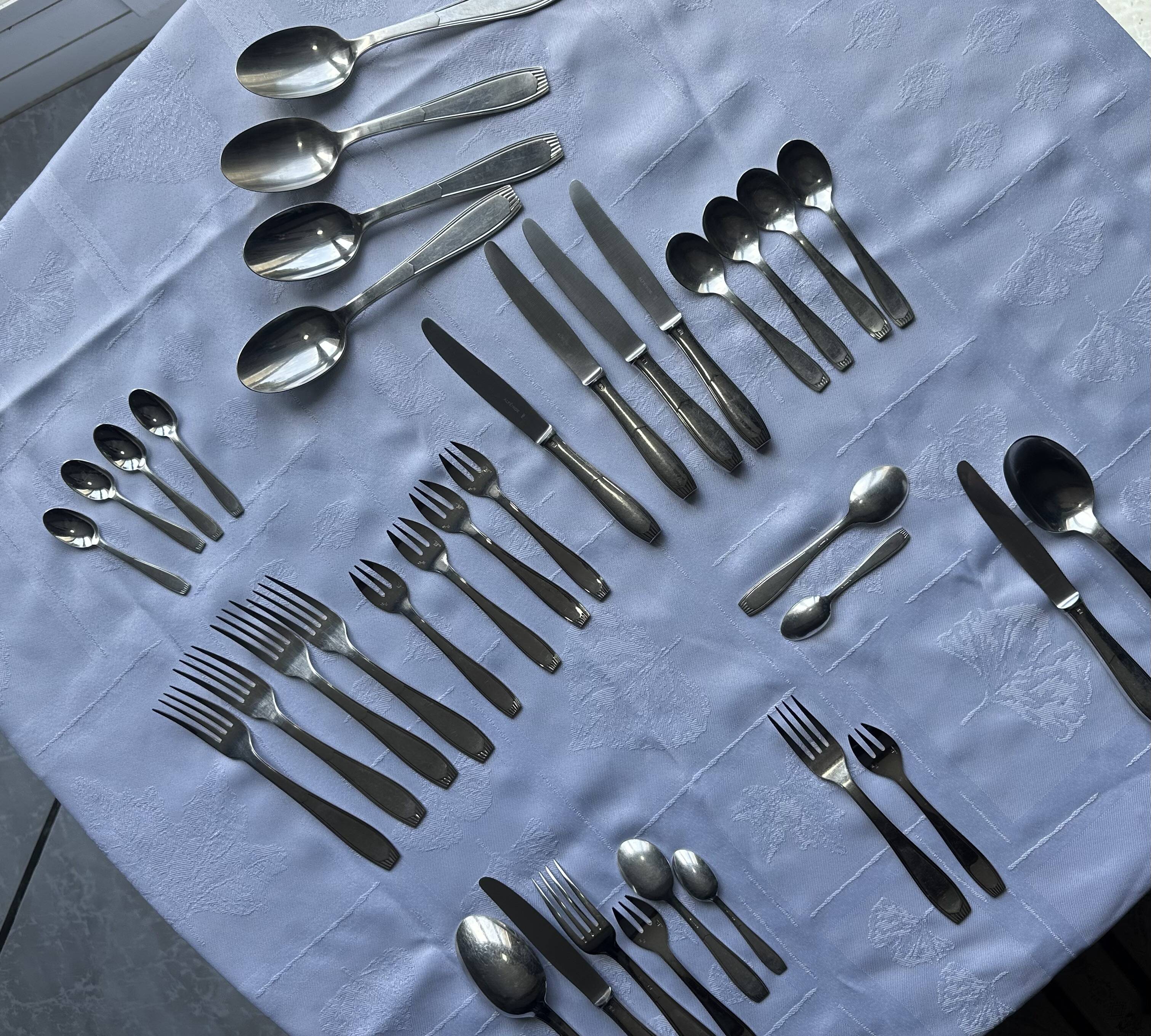 36-piece table service - 6 people - Christofle / Alfénide - 1970s